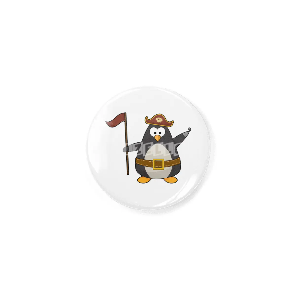 Penguin as Pirate with Pirate belt & Pirate hat Açacak