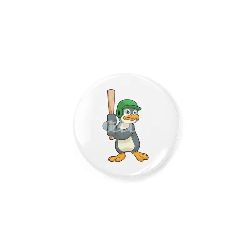 Penguin at Baseball with Baseball bat & Helmet Açacak