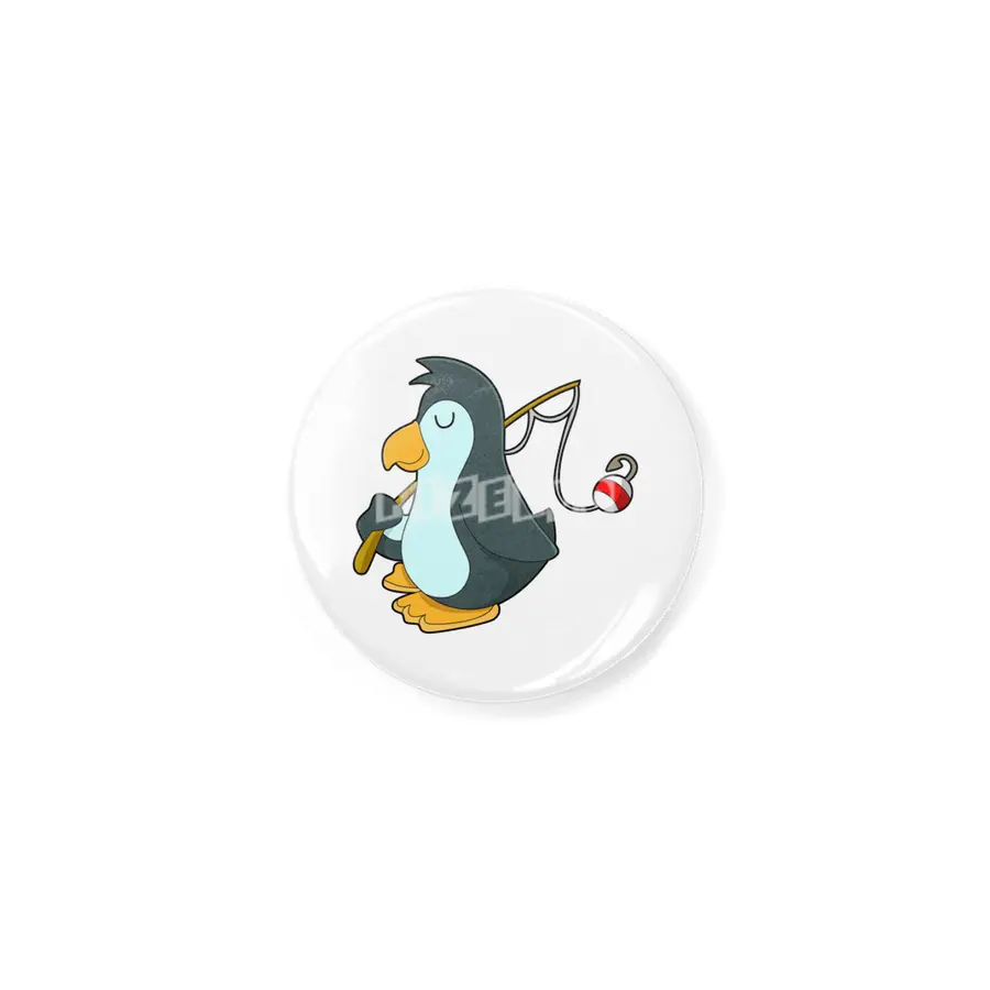 Penguin at Fishing with Fishing rod Açacak