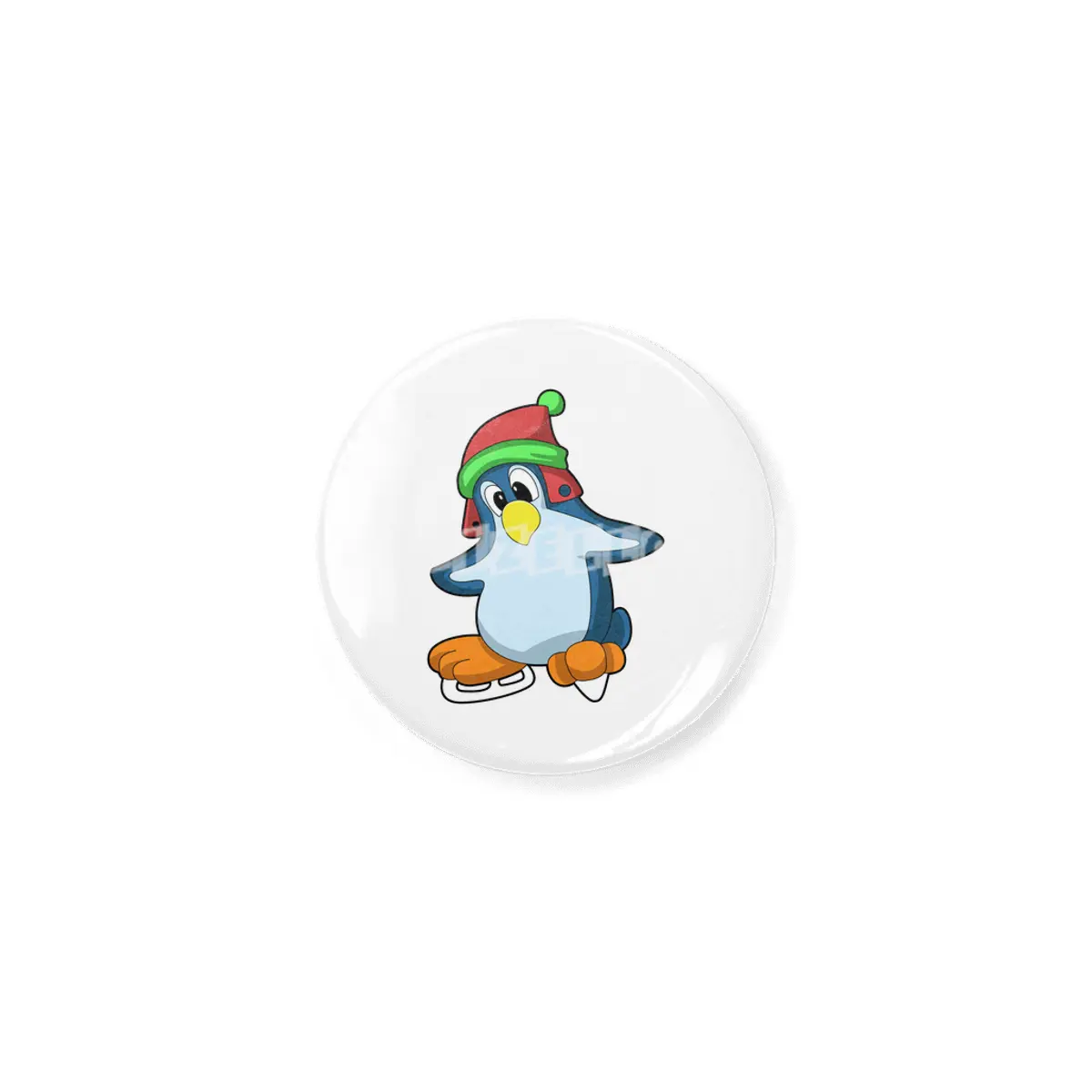 Penguin at Ice skating with Ice skates Açacak