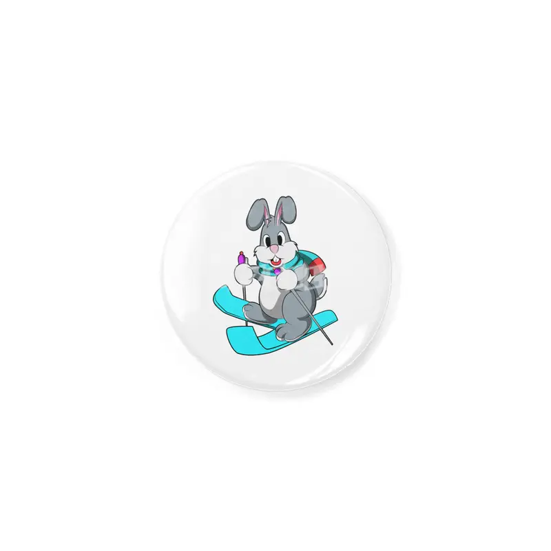 Rabbit as Skier with Skis Açacak