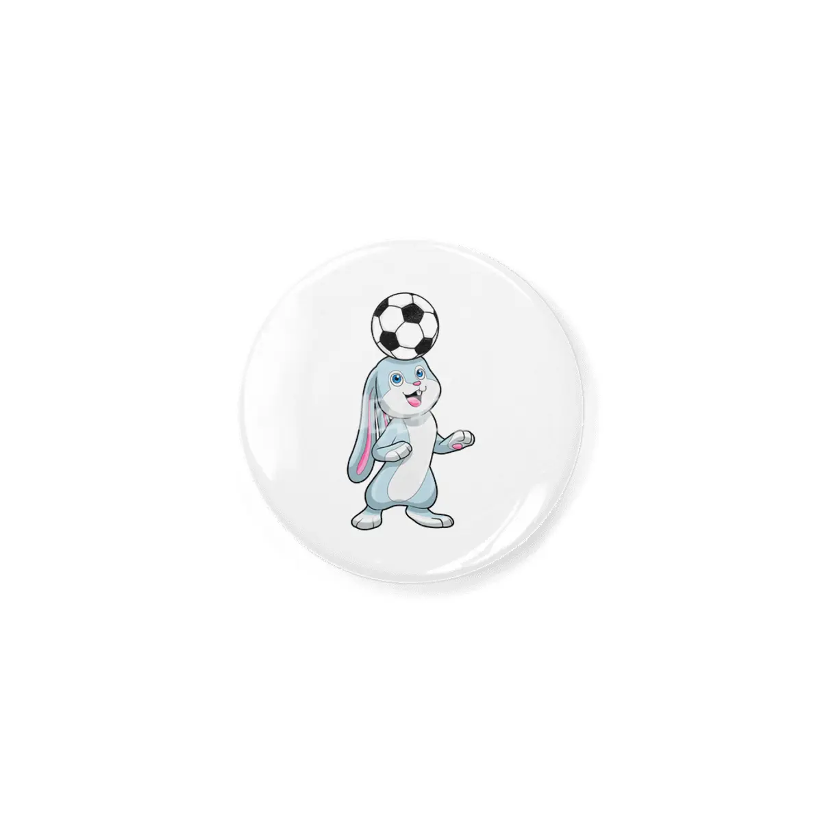 Rabbit as Soccer player with Soccer ball Açacak