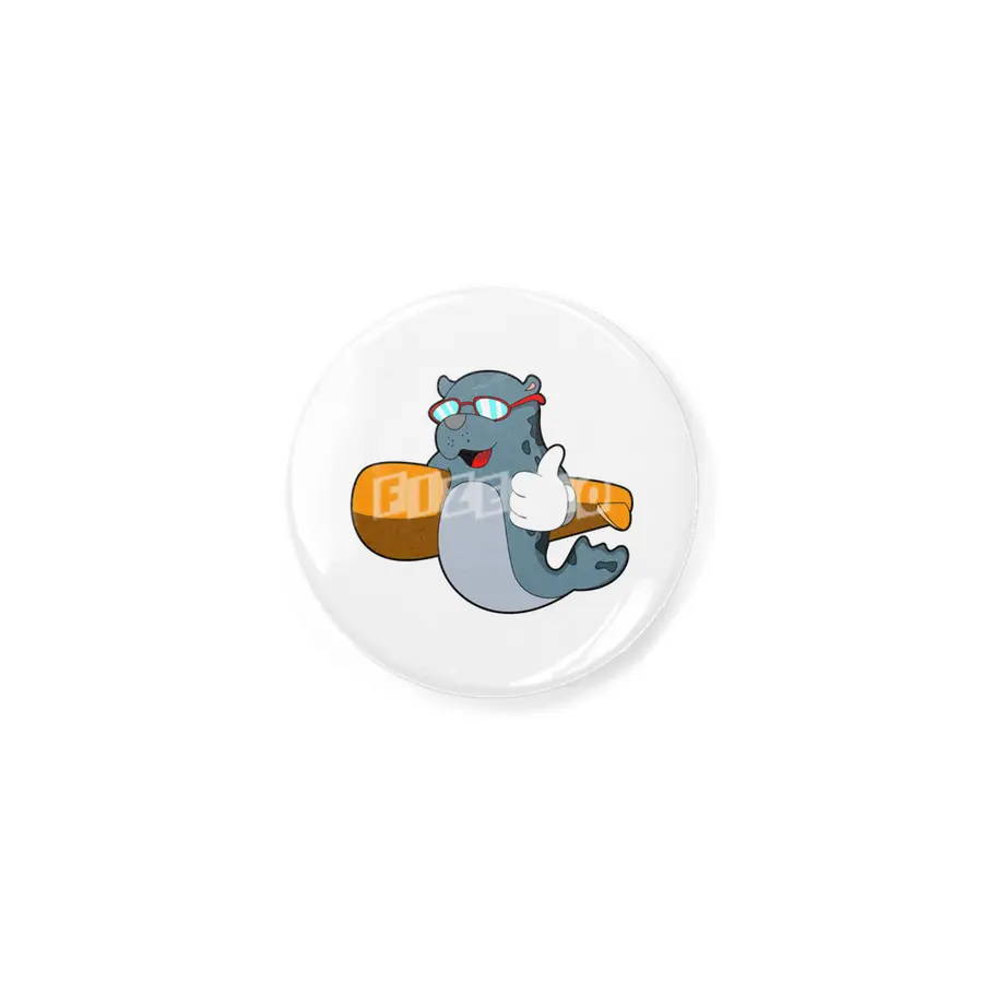 Seal as Surfer with Surfboard Açacak