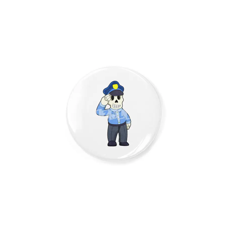 Skeleton as Police officer with Police hat Açacak