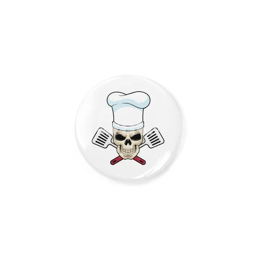 Skull as Cook with Cooking hat Açacak
