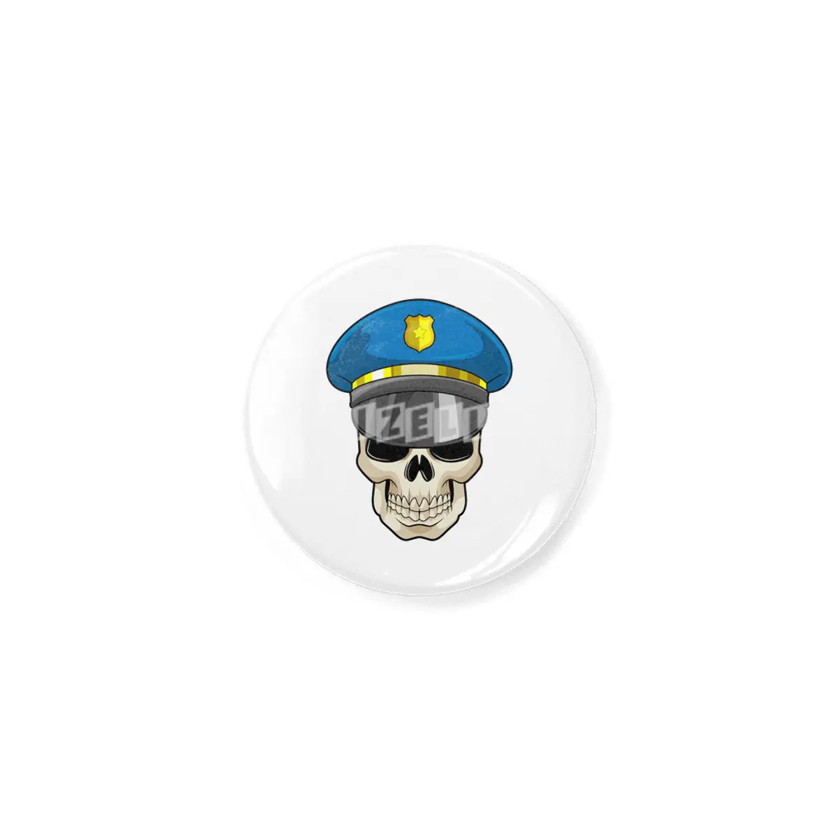 Skull as Police officer with Police hat Açacak