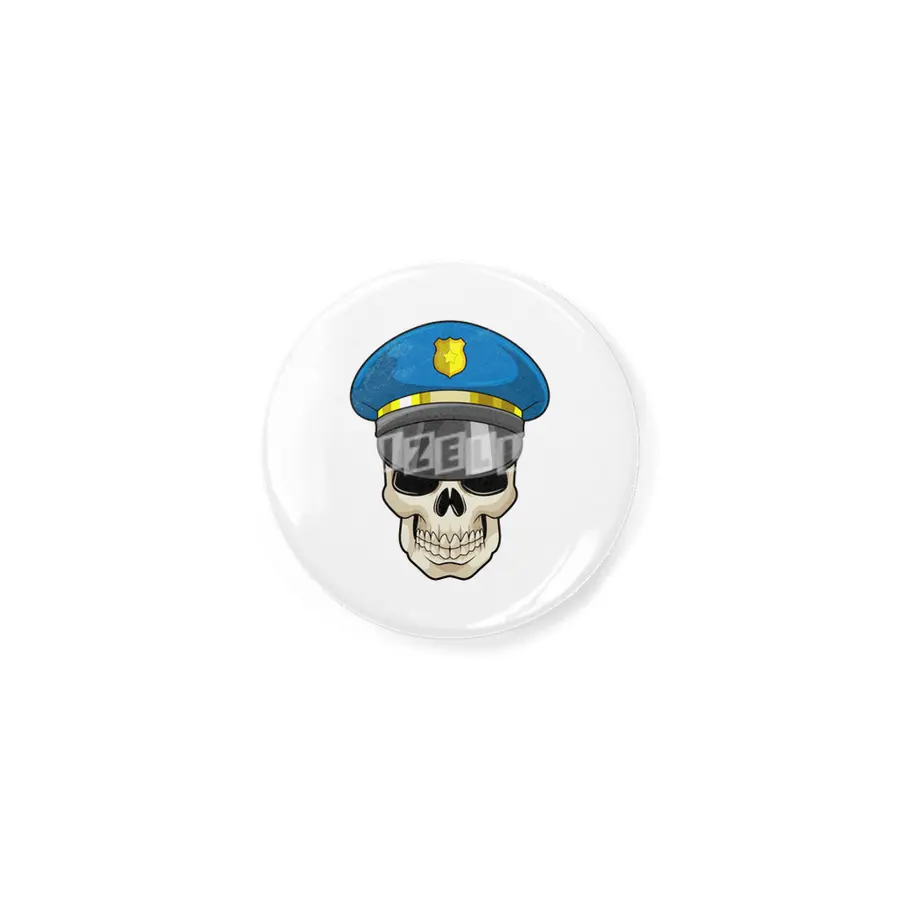 Skull as Police officer with Police hat Açacak