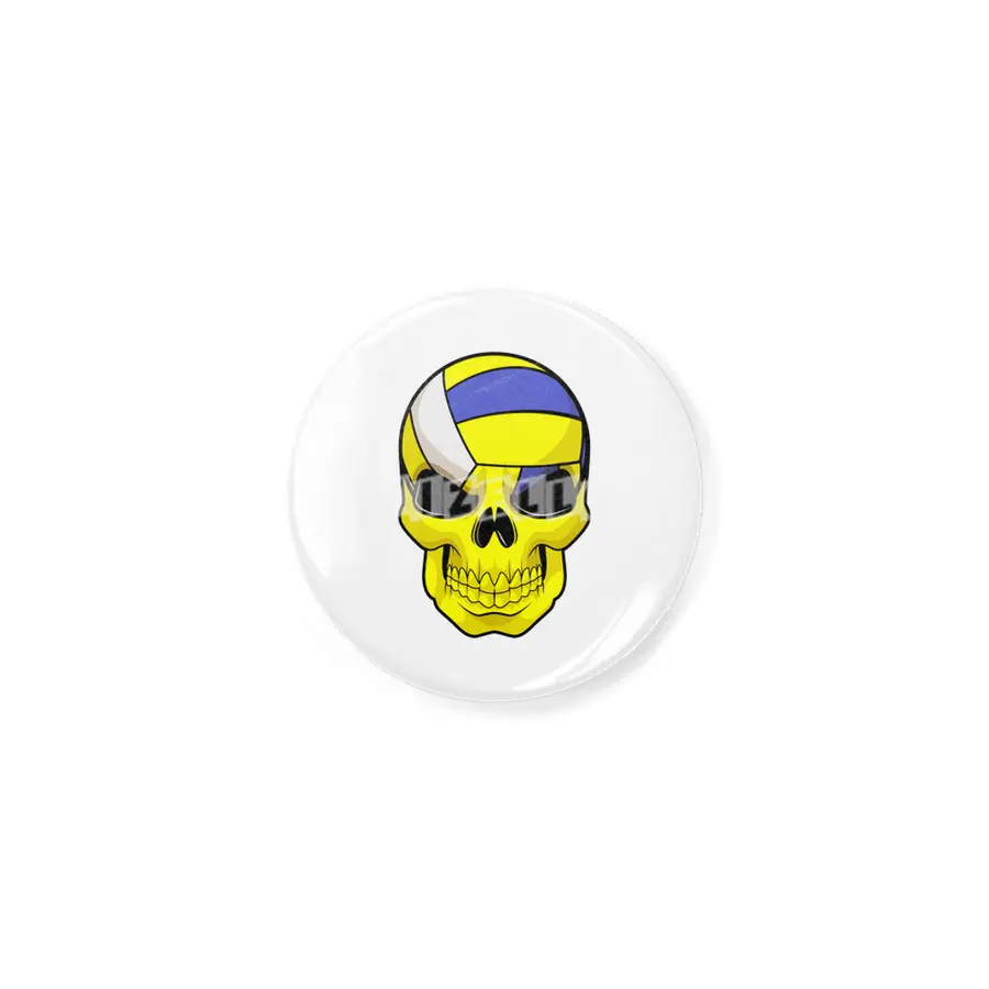 Skull as Volleyball player with Volleyball Açacak