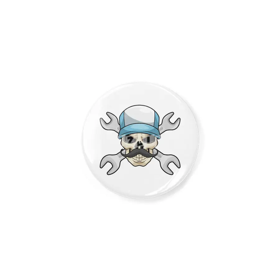 Skull with Mustache & Wrench Açacak