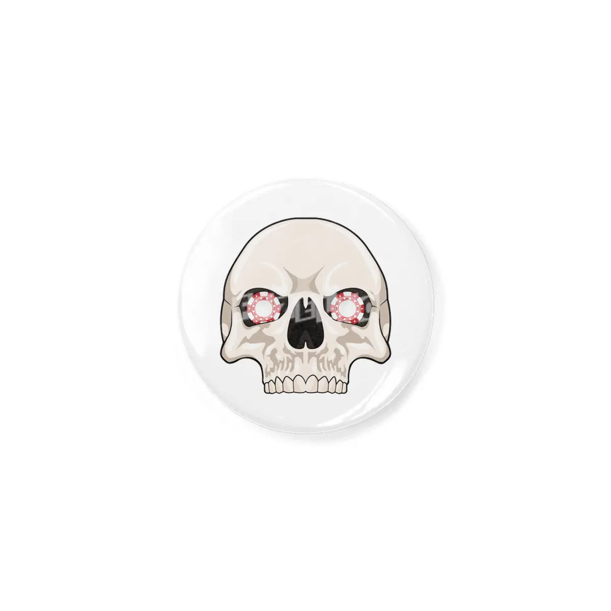 Skull with Poker chips Açacak