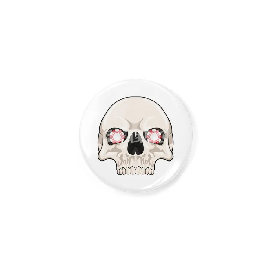 Skull with Poker chips Açacak