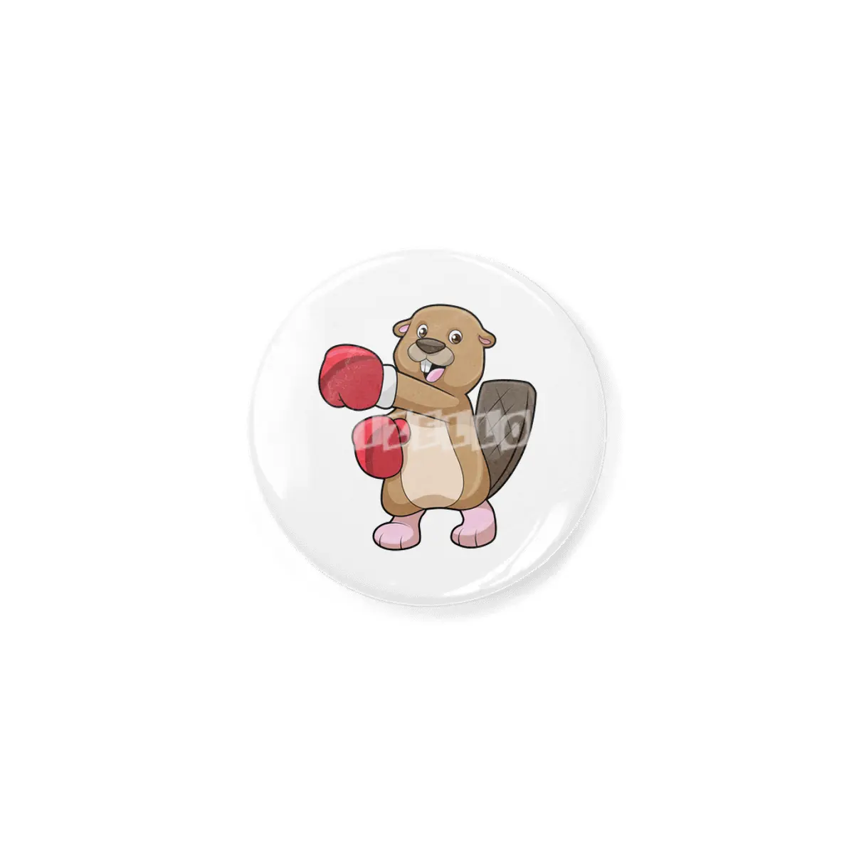 Beaver at Boxing with Boxing gloves Açacak