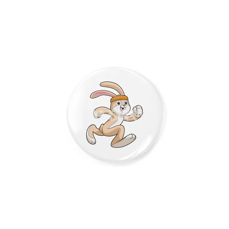 Bunny at Running with Headband Açacak