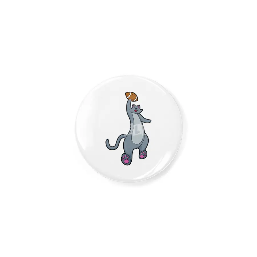 Cat as Football player with Football Açacak