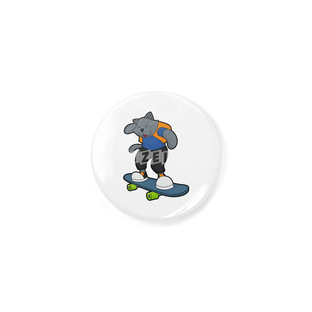 Cat as Skateboarder with Skateboard Açacak