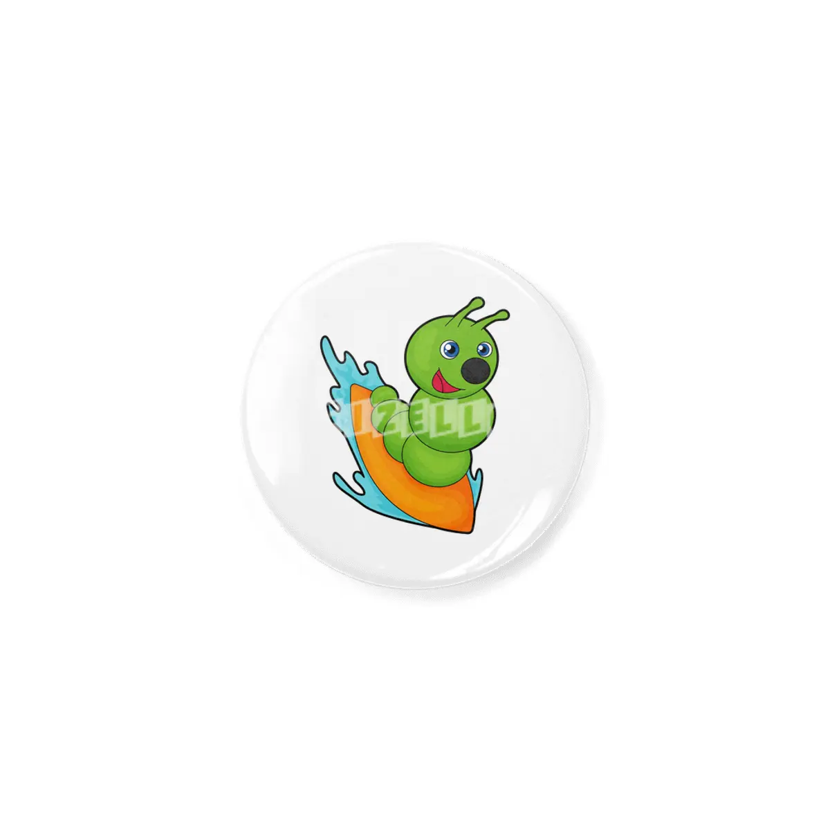 Caterpillar as Surfer with Surfboard Açacak