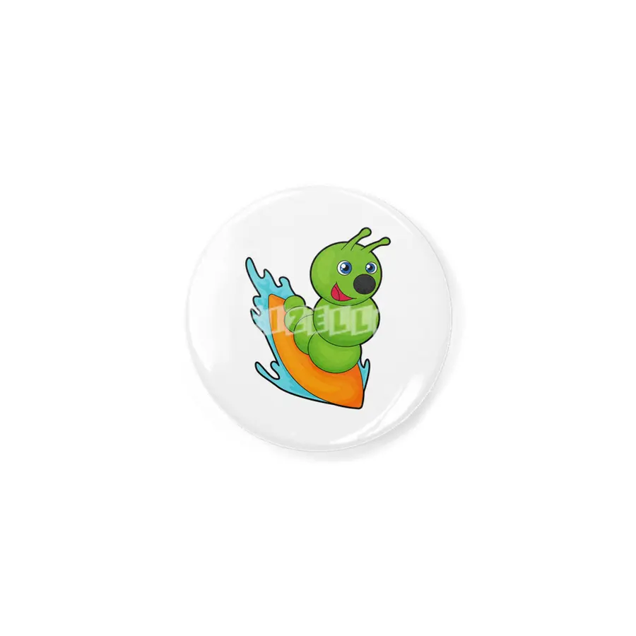 Caterpillar as Surfer with Surfboard Açacak