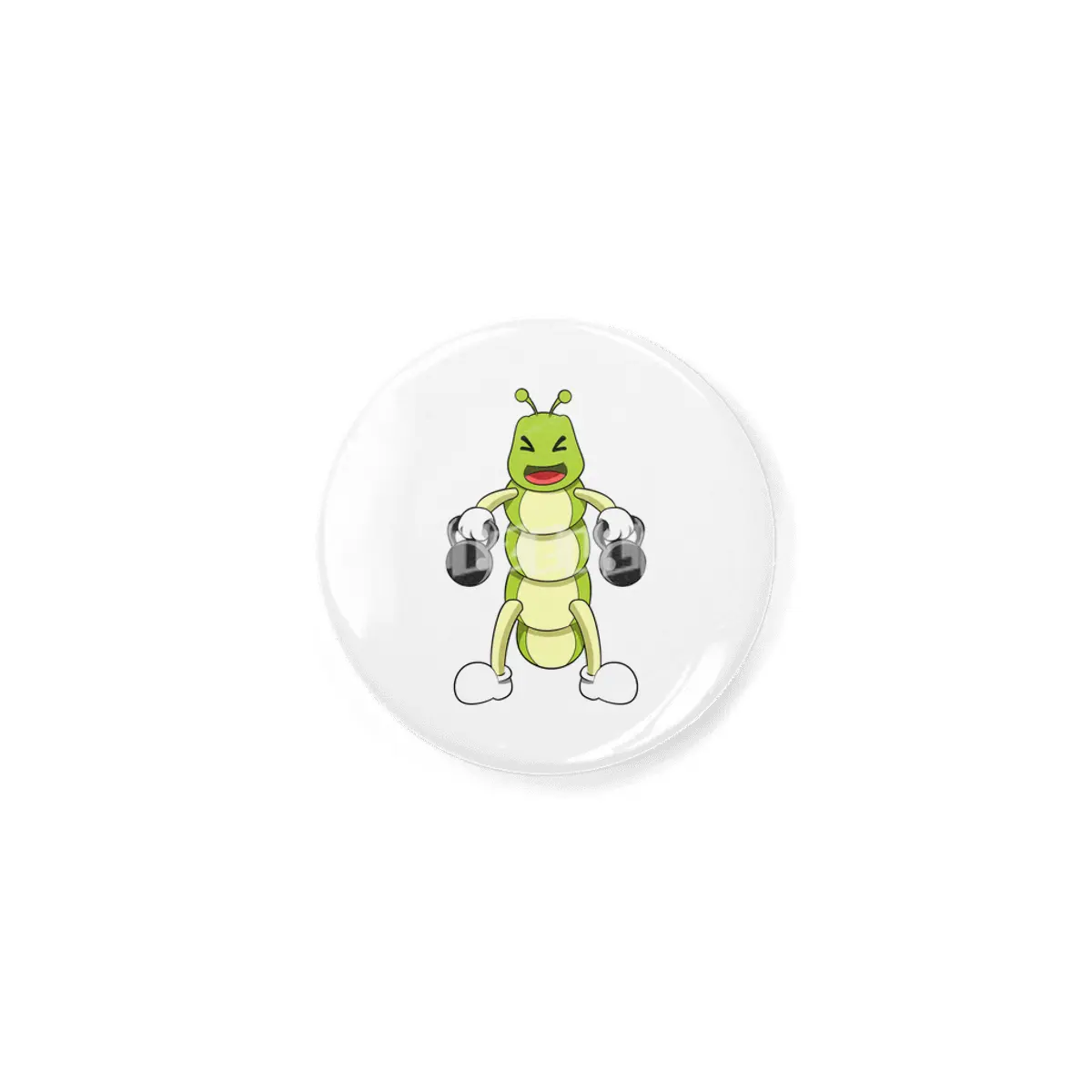 Caterpillar at Bodybuilding with Dumbbells Açacak