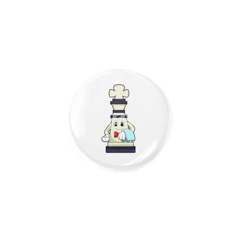 Chess piece King as Waiter with Towel Açacak