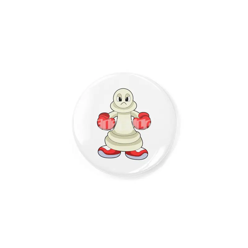 Chess piece Pawn as Boxer with Boxing gloves Açacak