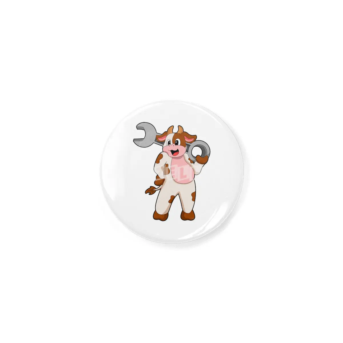 Cow as Mechanic with Wrench Açacak