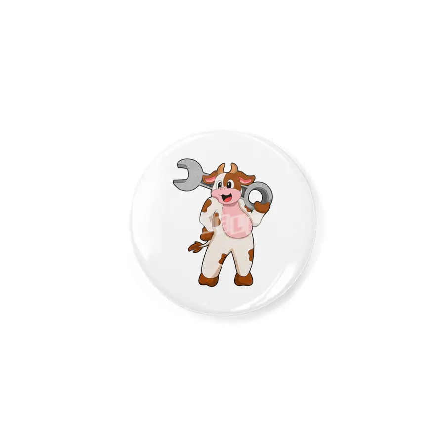 Cow as Mechanic with Wrench Açacak