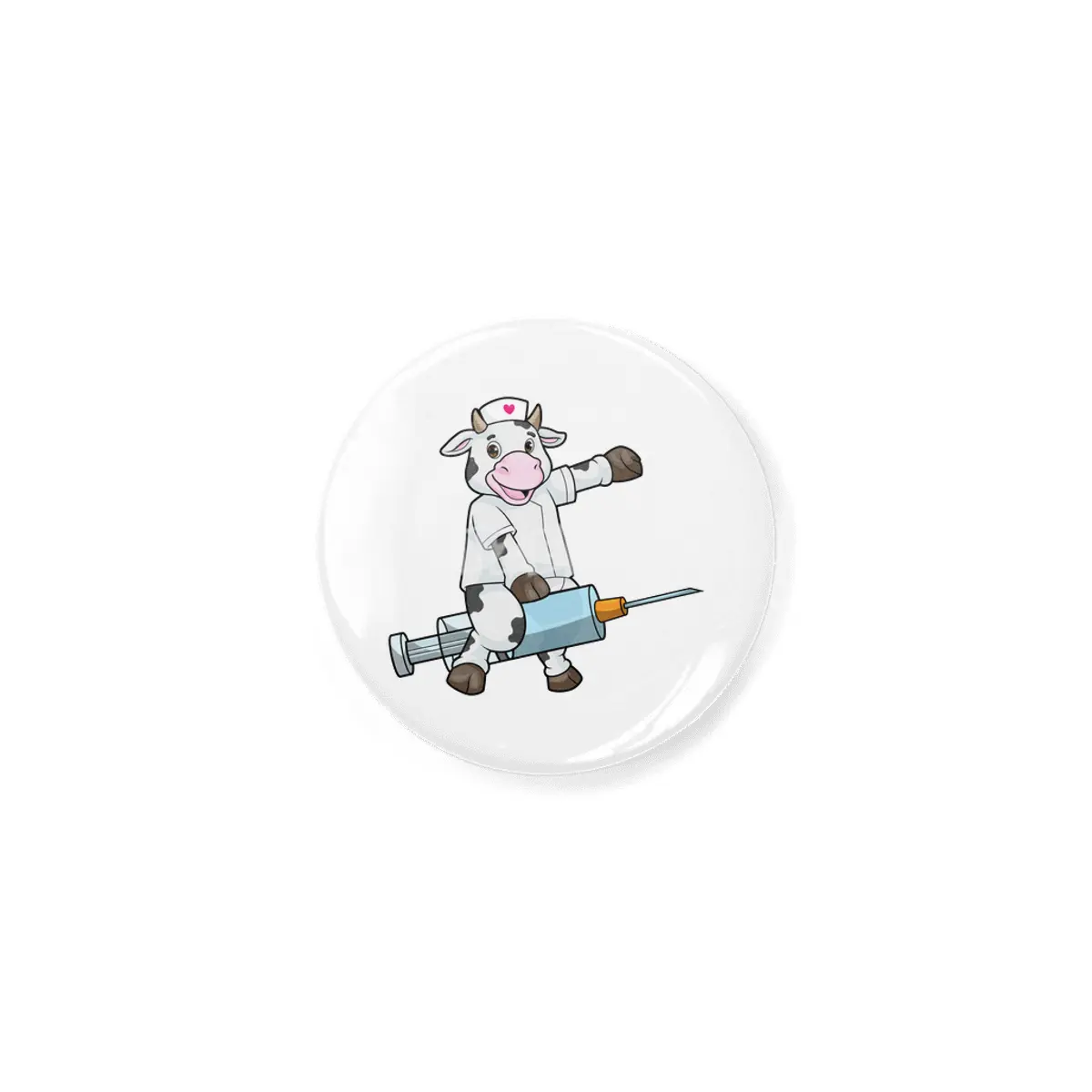 Cow as Nurse with Heart & Syringe Açacak