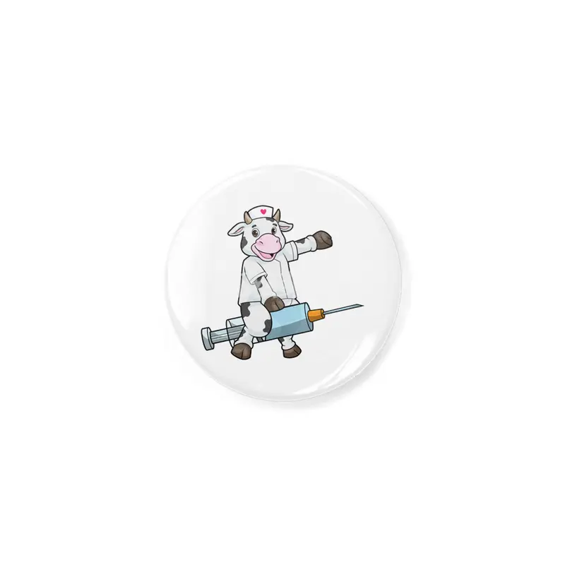 Cow as Nurse with Heart & Syringe Açacak