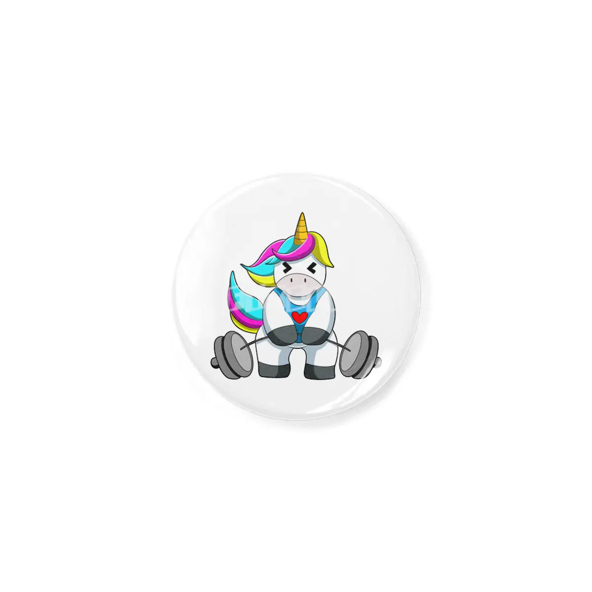 Unicorn at Strength training with Dumbbell Açacak