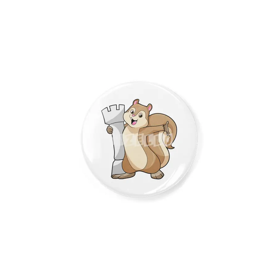 Squirrel at Chess with Chess piece King Açacak