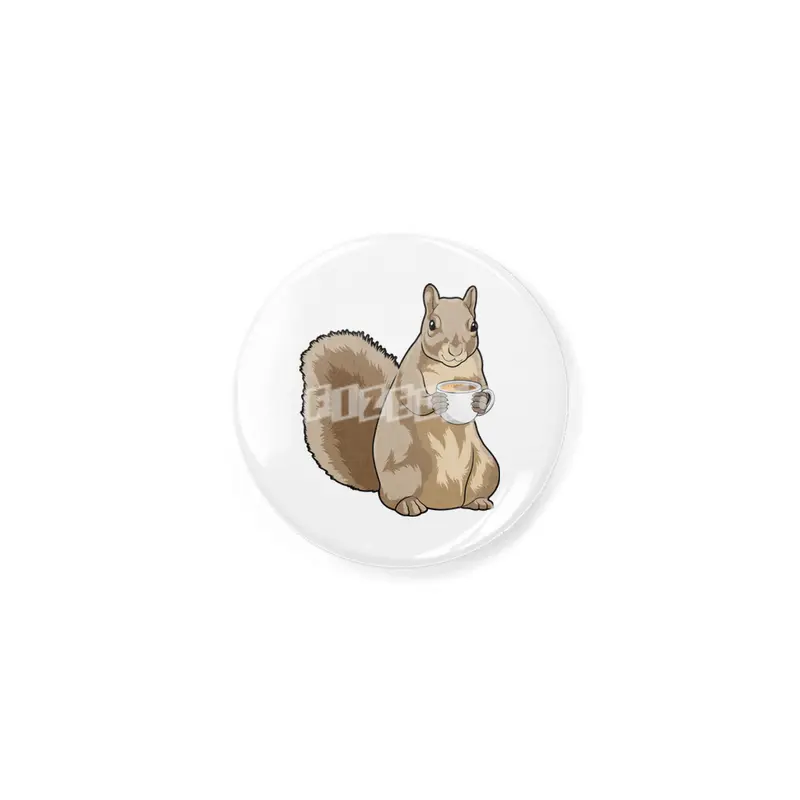 Squirrel with Cup of Coffee Açacak