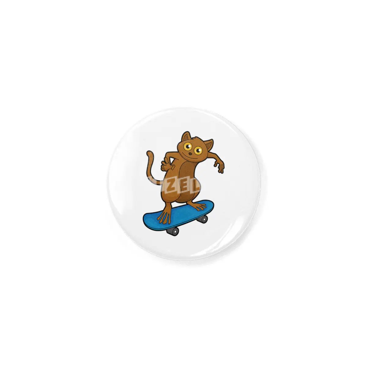Tarsier as Skater with Skateboard Açacak