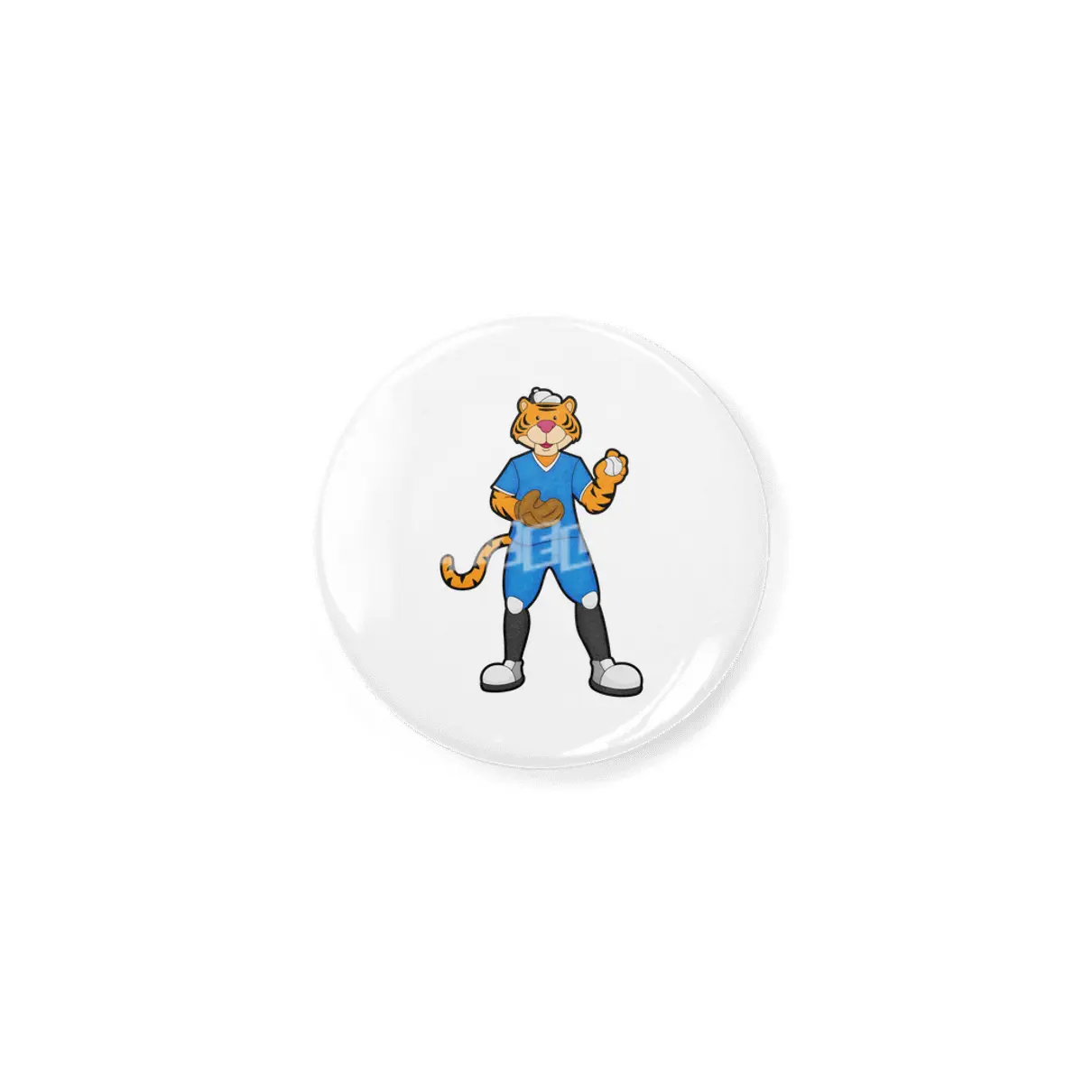 Tiger at Baseball with Baseball glove & Cap Açacak