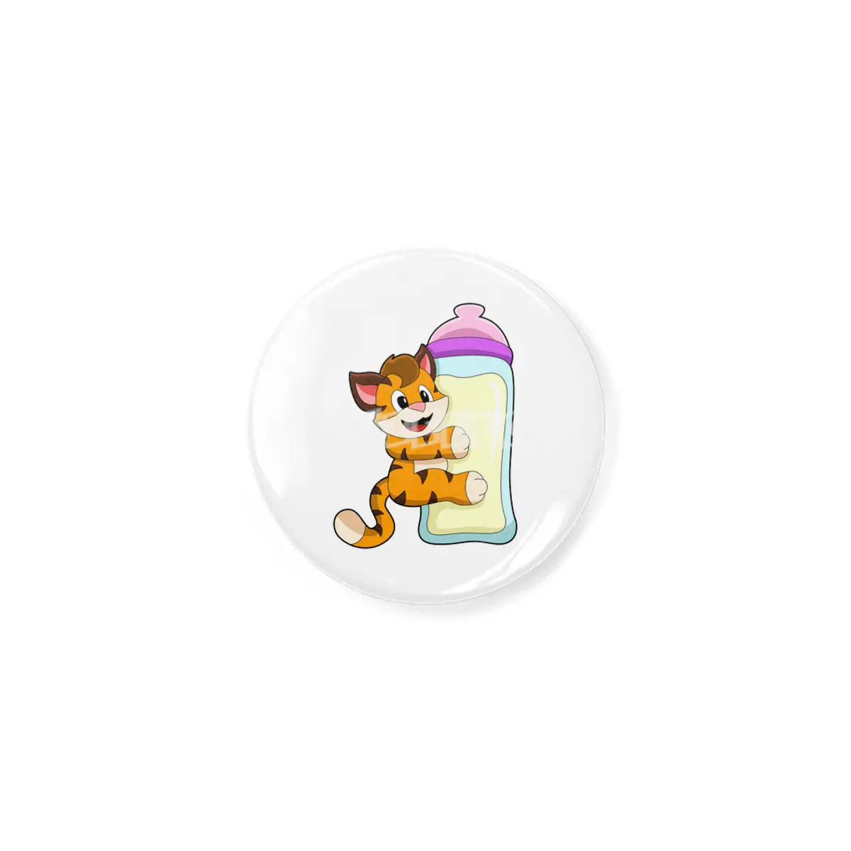 Tiger with Baby bottle of Milk Açacak