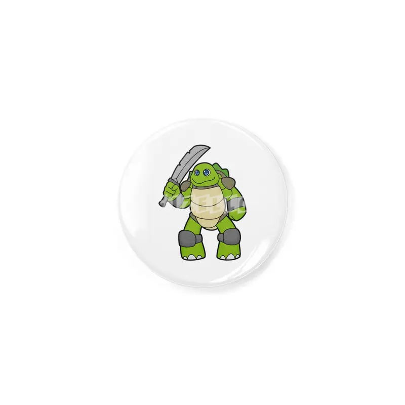 Turtle as Warrior with Sword Açacak