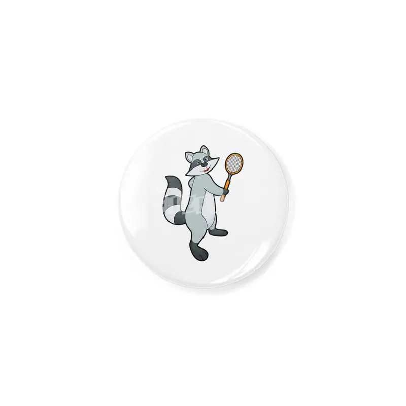 Racoon as Tennis player with Tennis racket Açacak