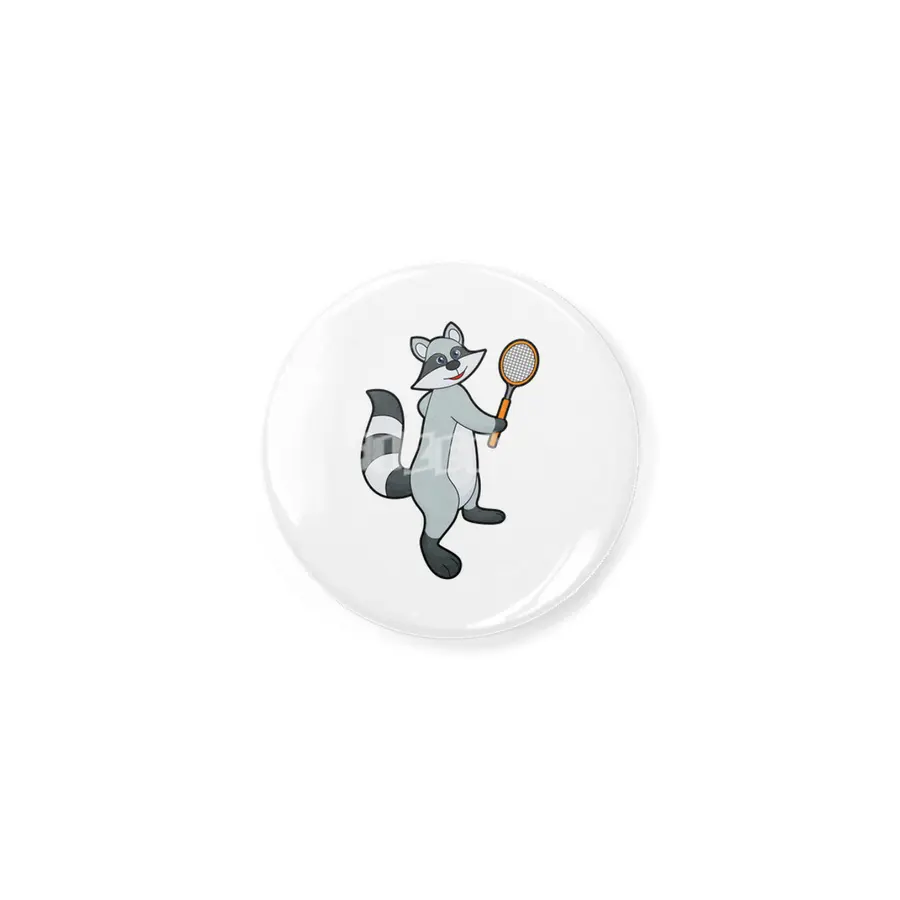 Racoon as Tennis player with Tennis racket Açacak