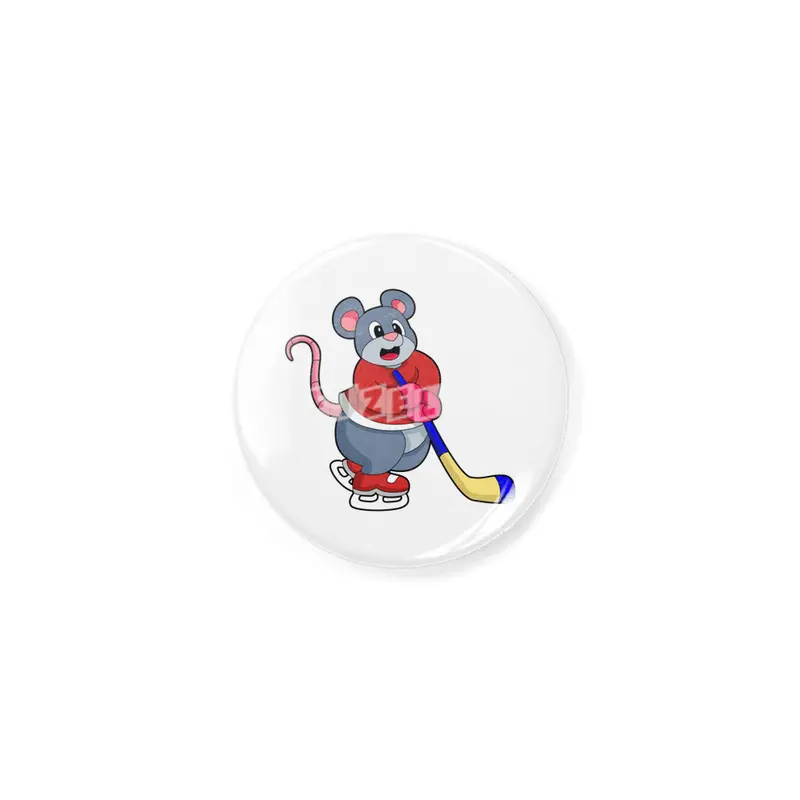Rat at Ice hockey with Ice hockey stick Açacak