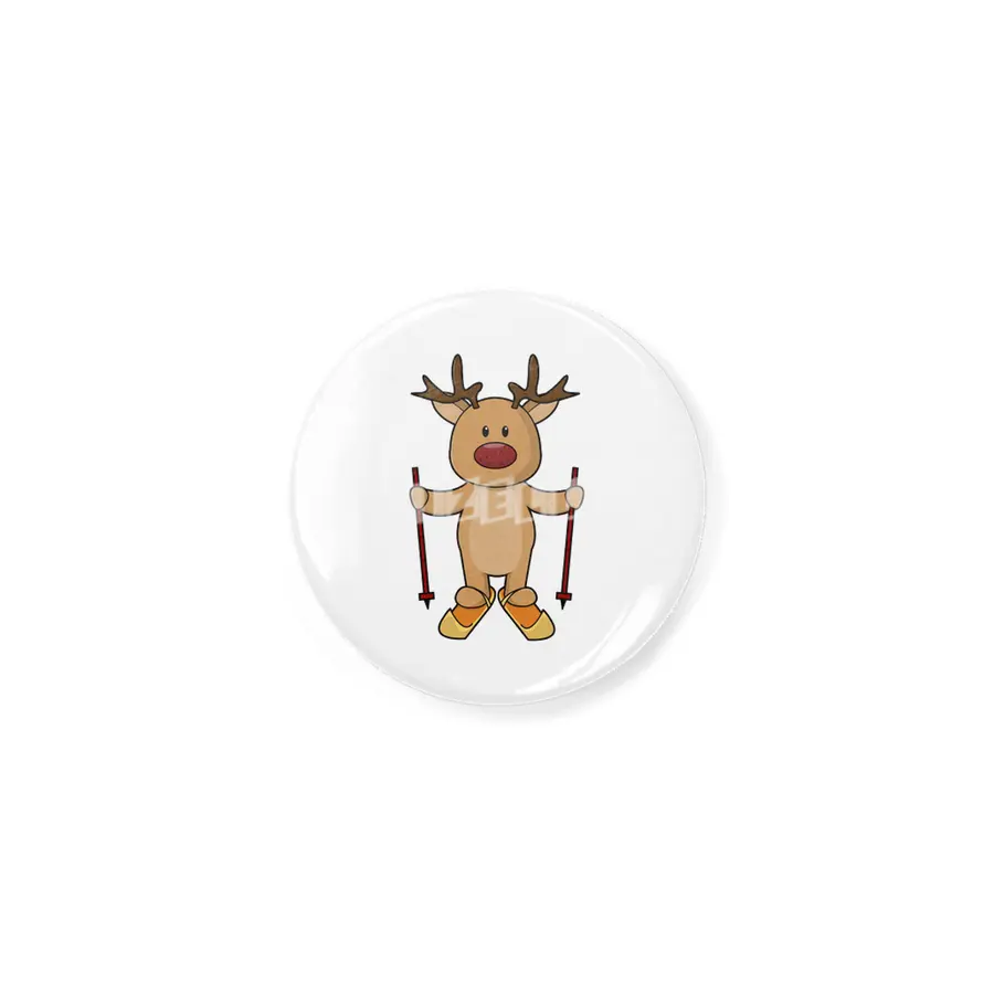 Reindeer as Skier with Skis and Ski poles Açacak