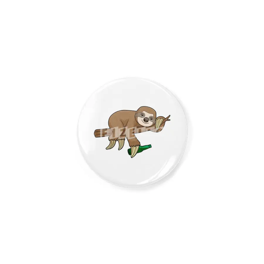 Sloth on Branch with Bottle Beer Açacak