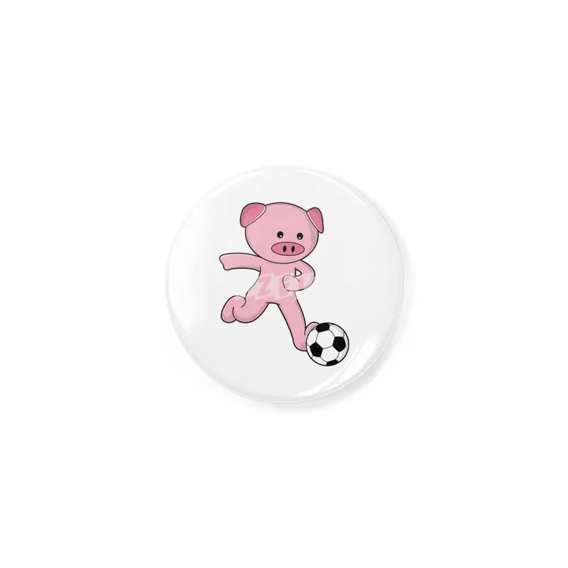 Pig as Soccer player with Soccer ball Açacak