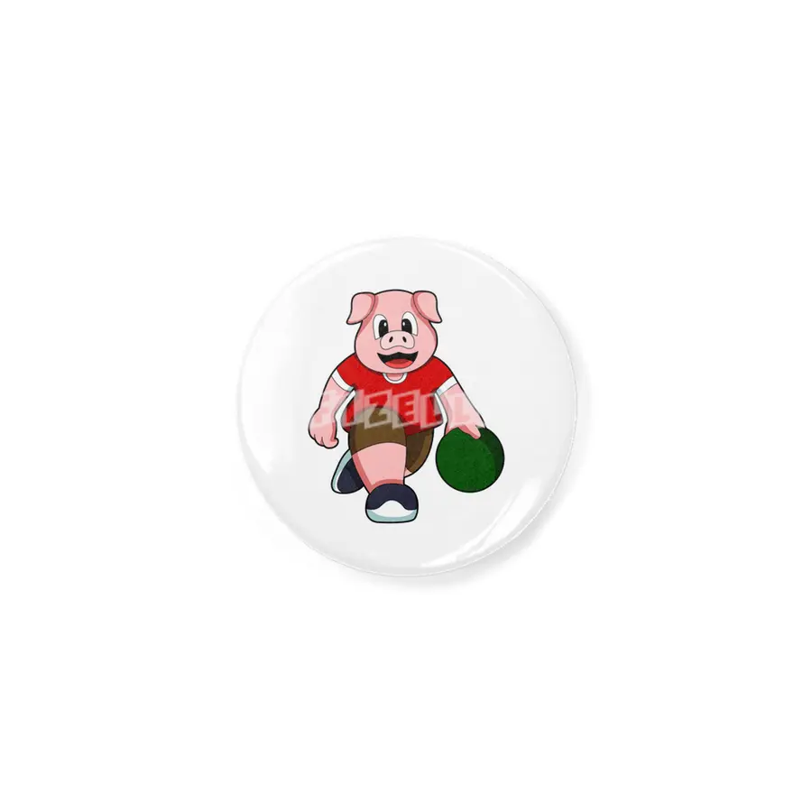 Pig at Bowling with Bowling ball Açacak