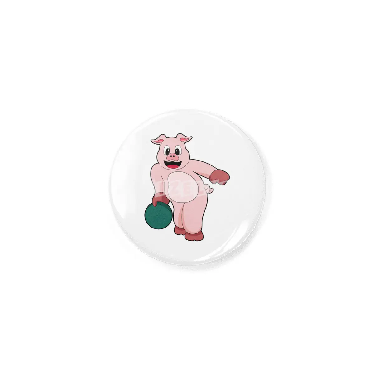 Pig at Bowling with Bowling ball Açacak