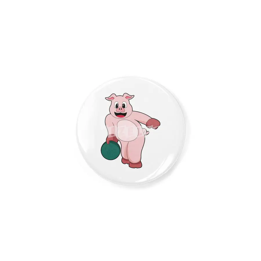 Pig at Bowling with Bowling ball Açacak