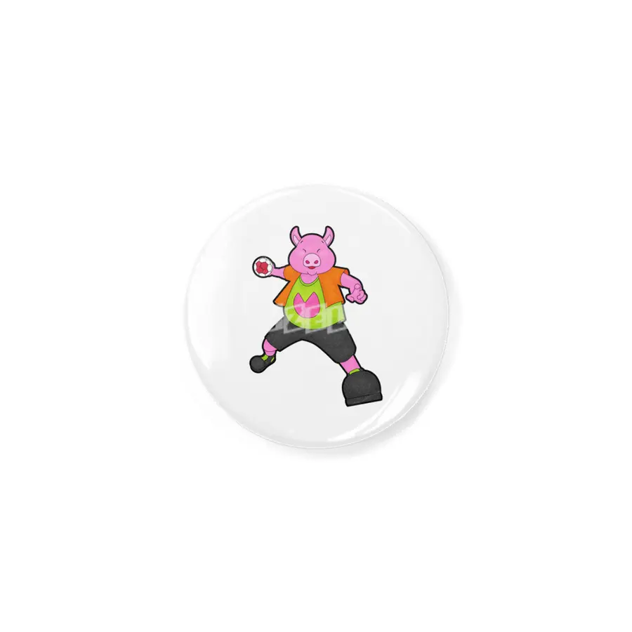 Pig at Handball player with Handball Açacak
