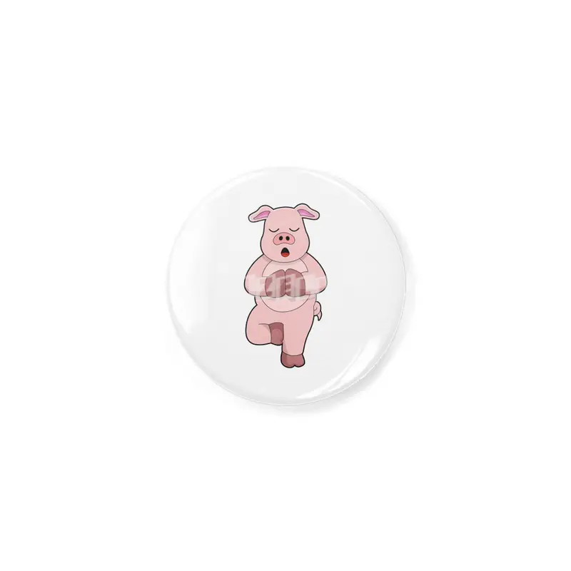 Pig at Yoga on a Leg Açacak