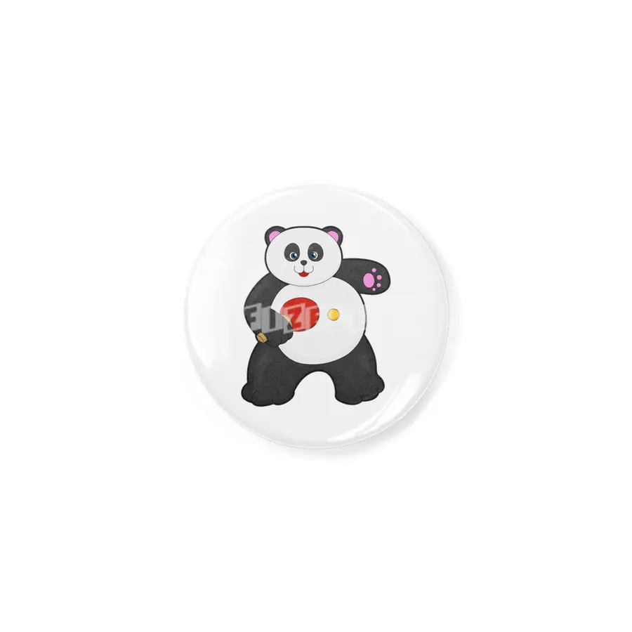 Panda at Table tennis with Table tennis racket Açacak