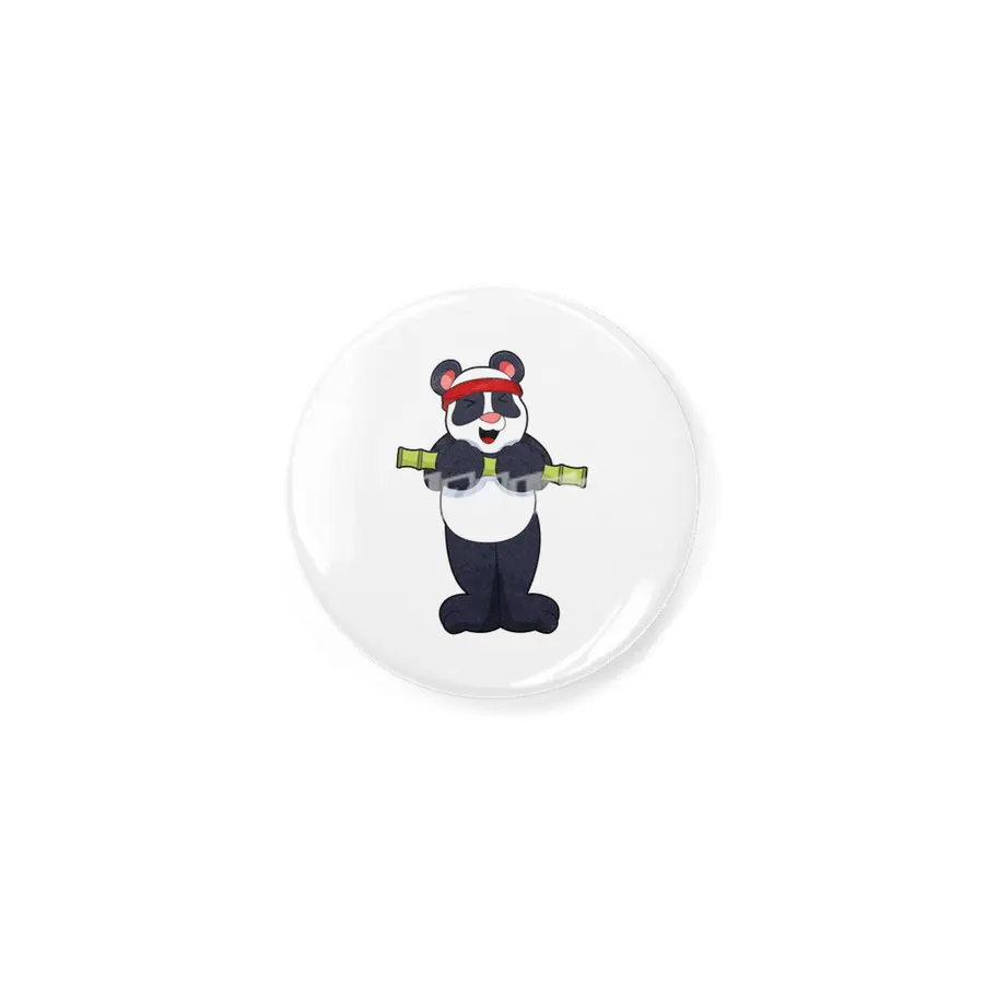 Panda at Work out with Bamboo Weight Açacak