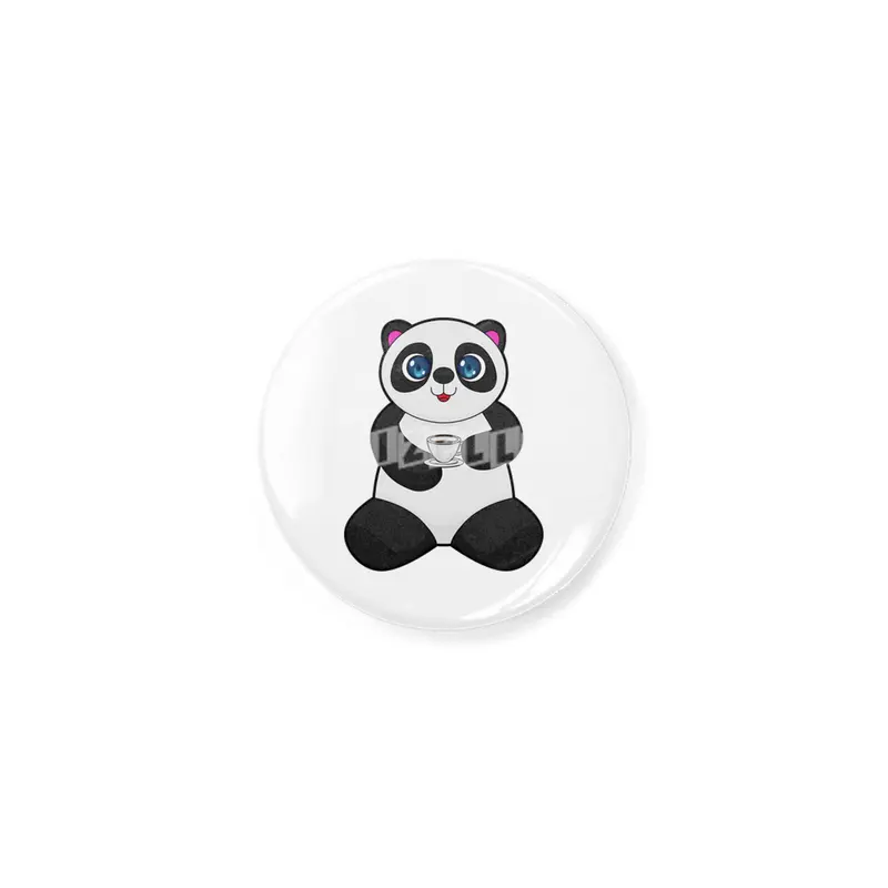 Panda with Cup of Coffee Açacak