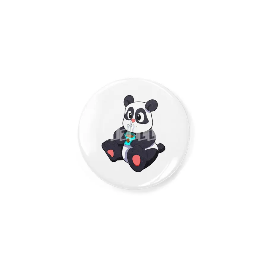 Panda with Cup of Coffee Açacak
